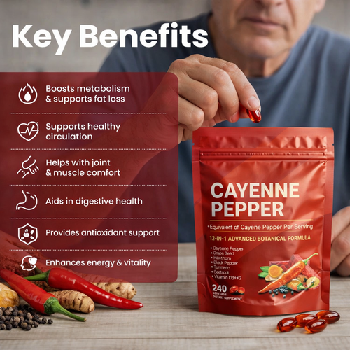 Capsaicin Oil Extract- 3000mg Softgels