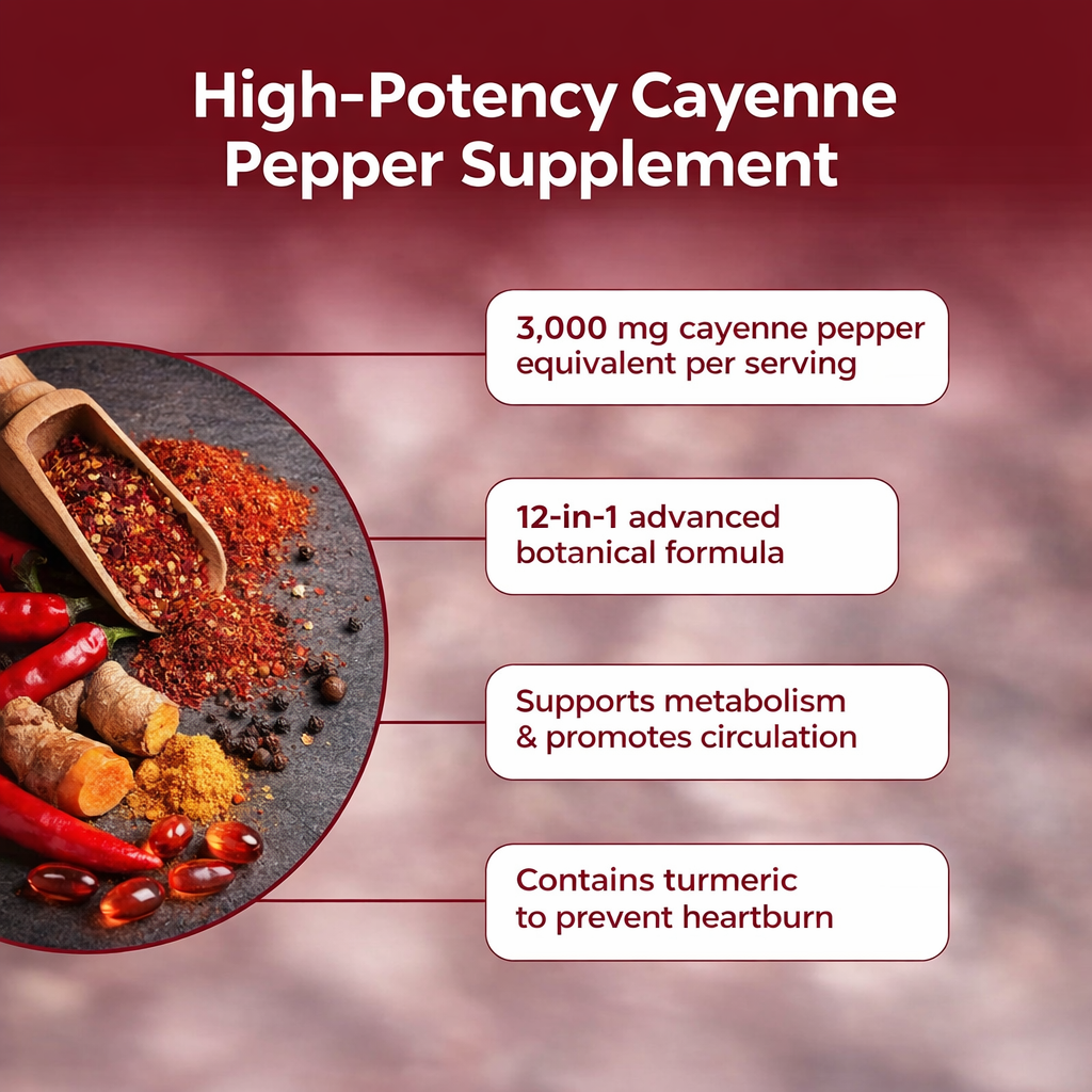 Capsaicin Oil Extract- 3000mg Softgels