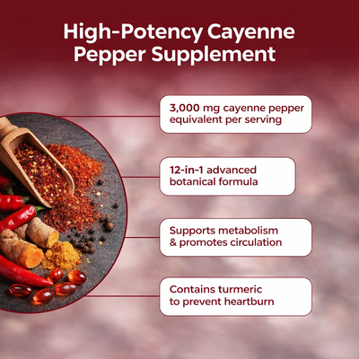 Capsaicin Oil Extract- 3000mg Softgels